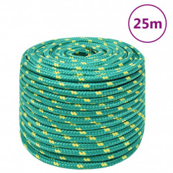 Linka żeglarska, zielona, 14 mm, 25 m, polipropylen