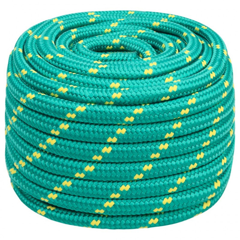 Linka żeglarska, zielona, 20 mm, 25 m, polipropylen