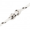 Pleciona linka żeglarska, biała, 2 mm x 100 m, poliester