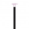 Linka robocza, czarna, 2 mm, 25 m, poliester
