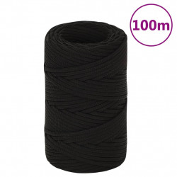 LinKa robocza, czarna, 2 mm, 100 m, poliester