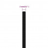 Linka robocza, czarna, 2 mm, 250 m, poliester