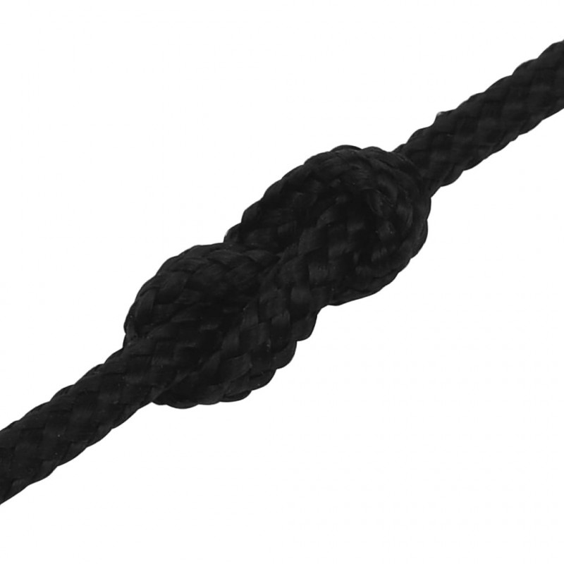 Linka robocza, czarna, 2 mm, 500 m, poliester