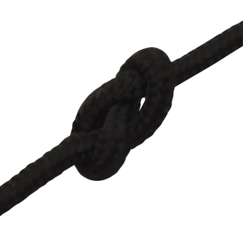 Linka robocza, czarna, 3 mm, 500 m, poliester