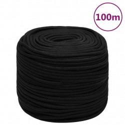 LinKa robocza, czarna, 10 mm, 100 m, poliester