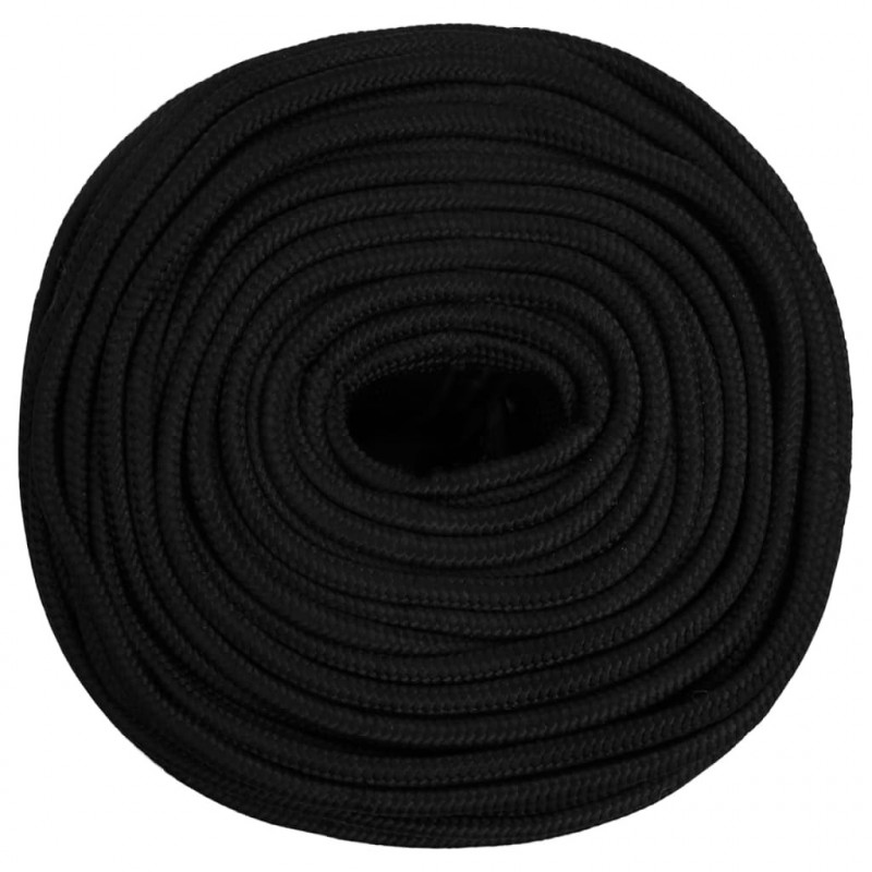 LinKa robocza, czarna, 10 mm, 100 m, poliester