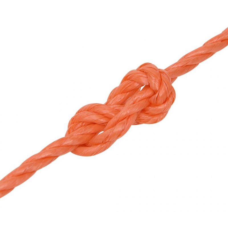 Linka robocza, pomarańczowa, 8 mm, 50 m, polipropylen