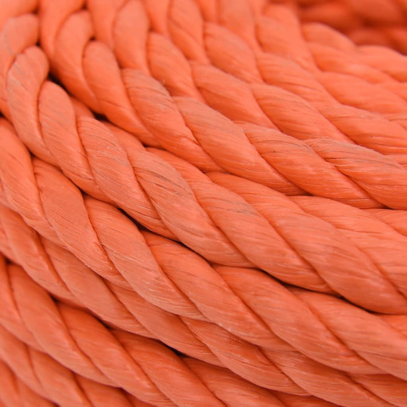 Linka robocza, pomarańczowa, 16 mm, 50 m, polipropylen