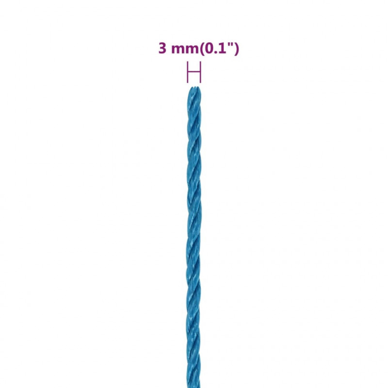 Linka robocza, niebieska, 3 mm, 50 m, polipropylen