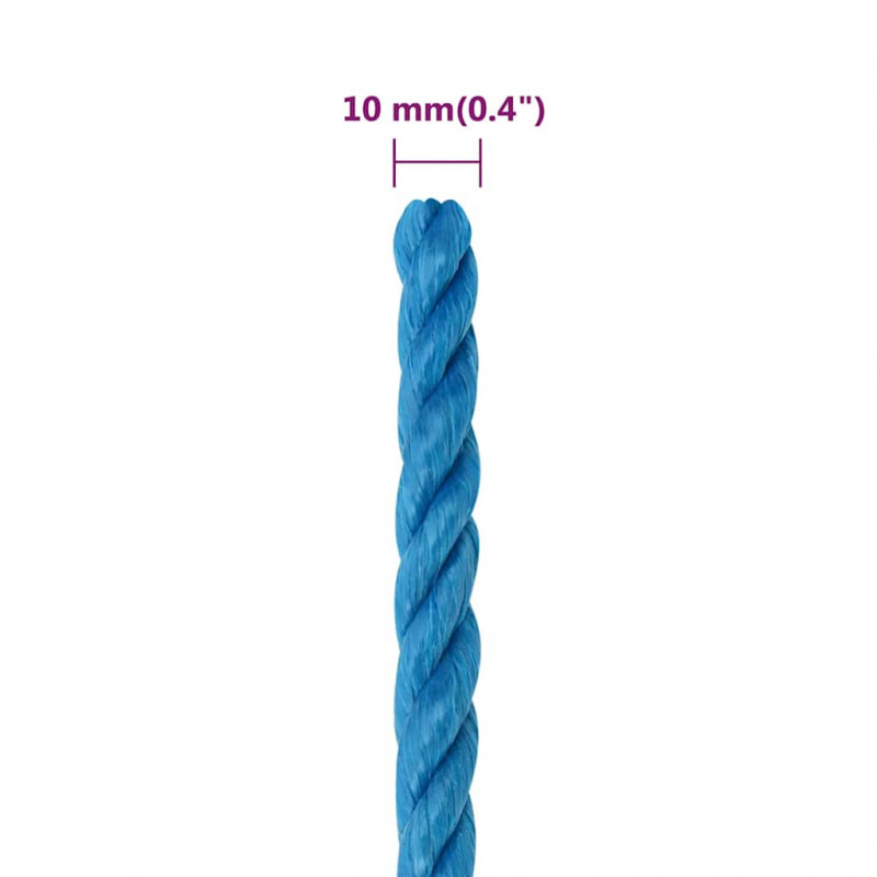 Linka robocza, niebieska, 10 mm, 50 m, polipropylen