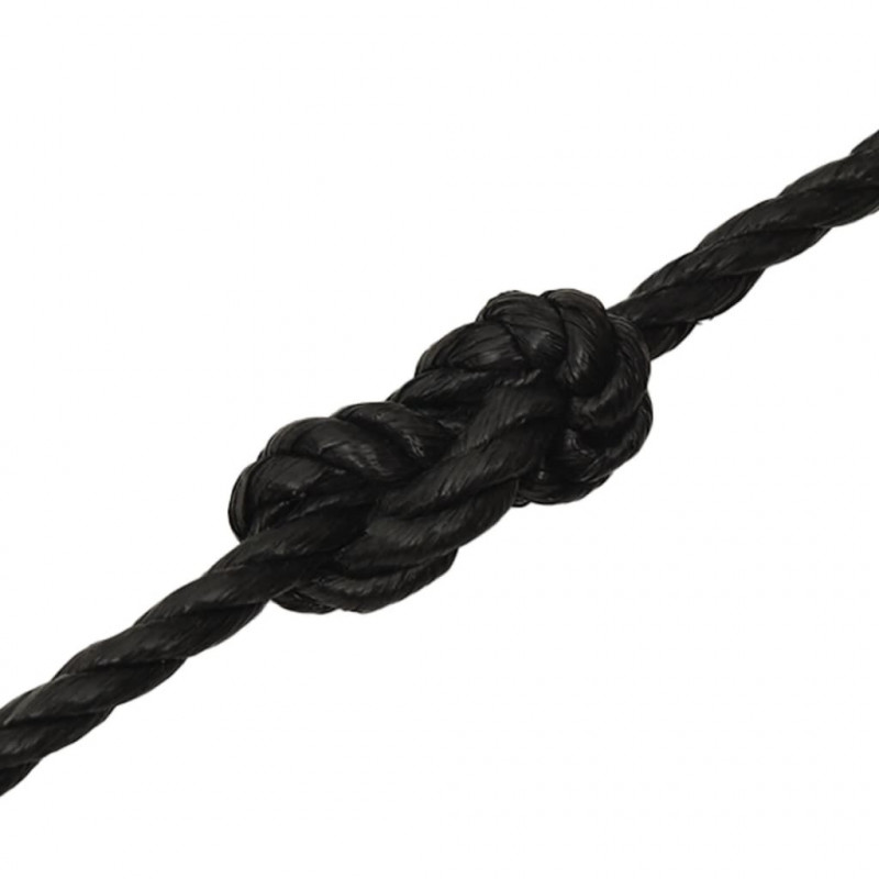 Linka robocza, czarna, 10 mm, 250 m, polipropylen