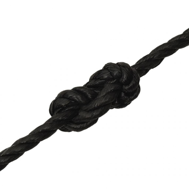 Linka robocza, czarna, 14 mm, 25 m, polipropylen