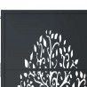 Furtka ogrodowa, antracytowa, 100x175 cm, stal, motyw drzewa