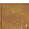 Furtka ogrodowa, 100x125 cm, stal kortenowska, motyw trawy