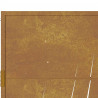 Furtka ogrodowa, 100x175 cm, stal kortenowska, motyw trawy