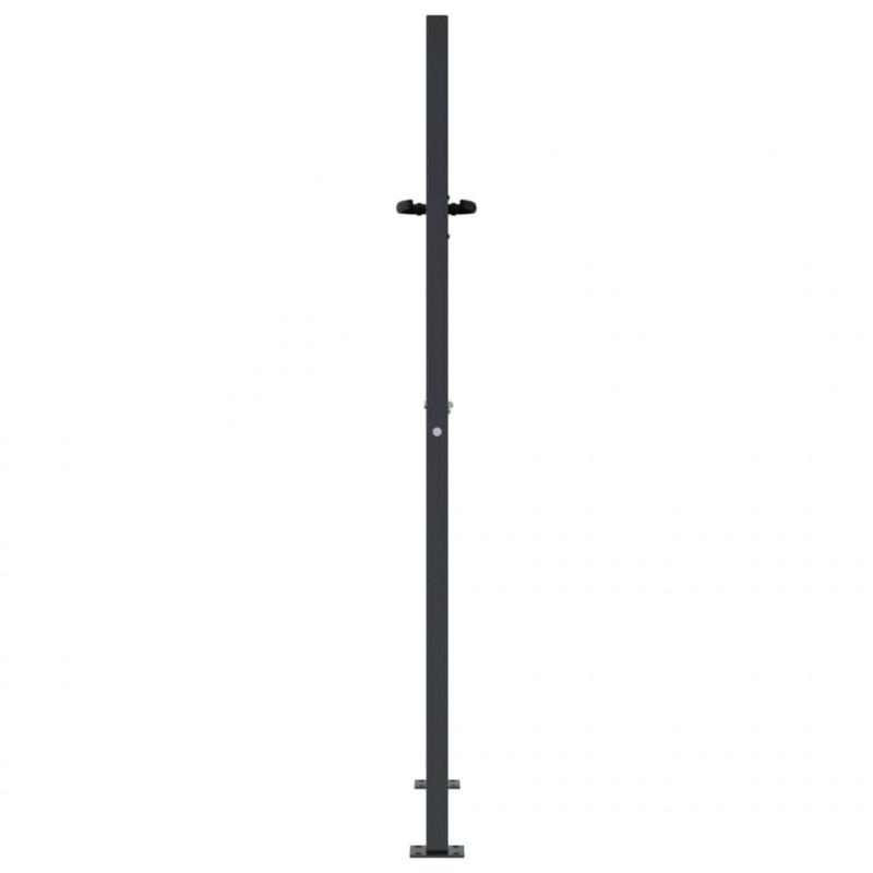 Furtka ogrodowa, antracytowa, 100x125 cm, stal, motyw bambusa
