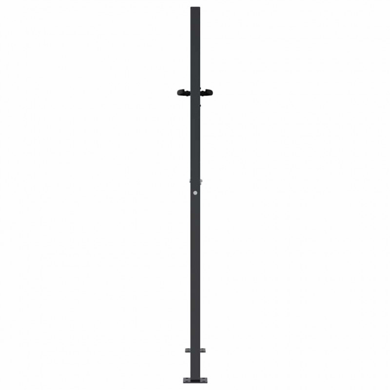 Furtka ogrodowa, antracytowa, 100x150 cm, stal, motyw bambusa