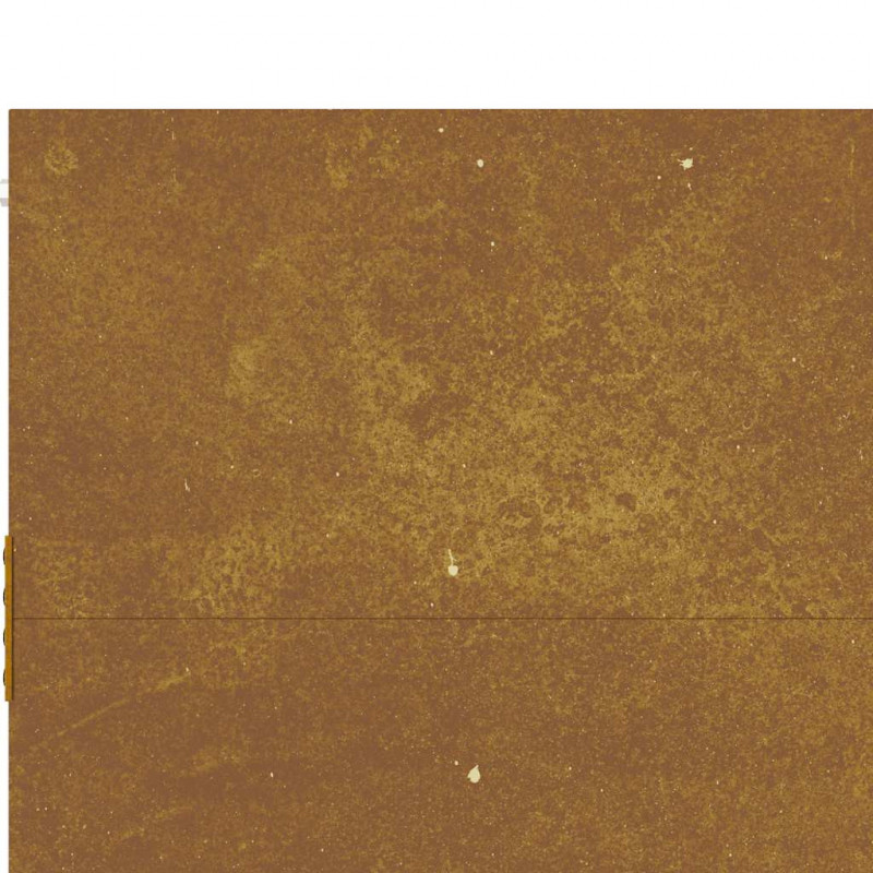 Furtka ogrodowa, 85x75 cm, stal kortenowska