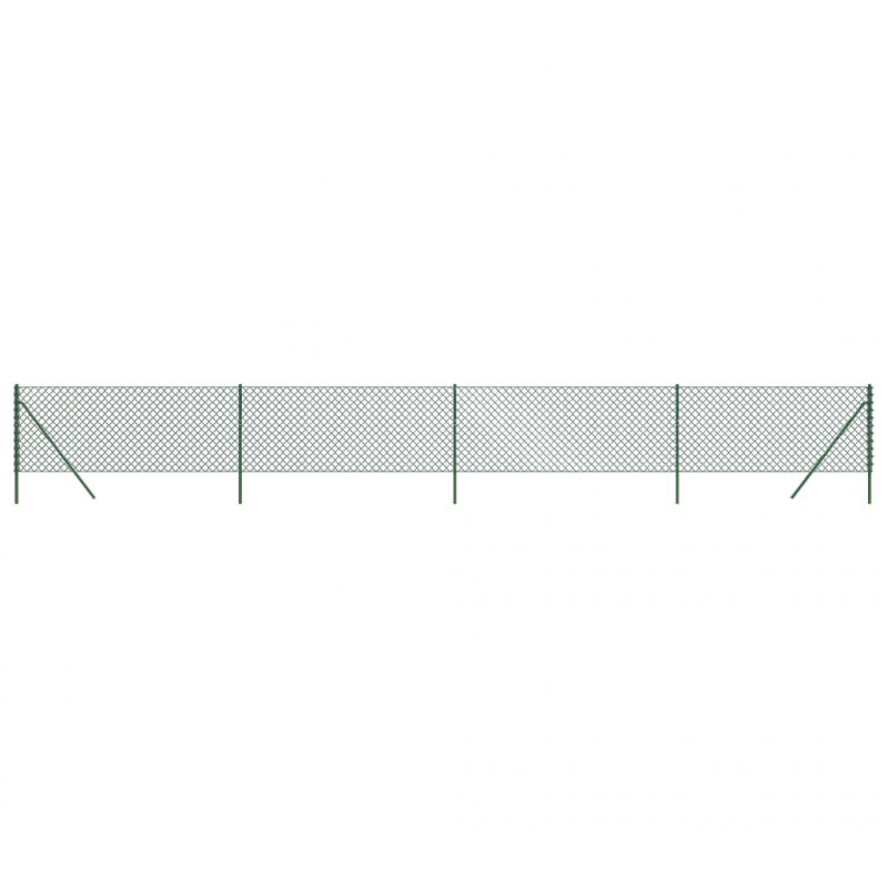 Ogrodzenie z siatki, zielone, 1x10 m