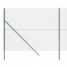 Ogrodzenie z siatki, zielone, 2x10 m