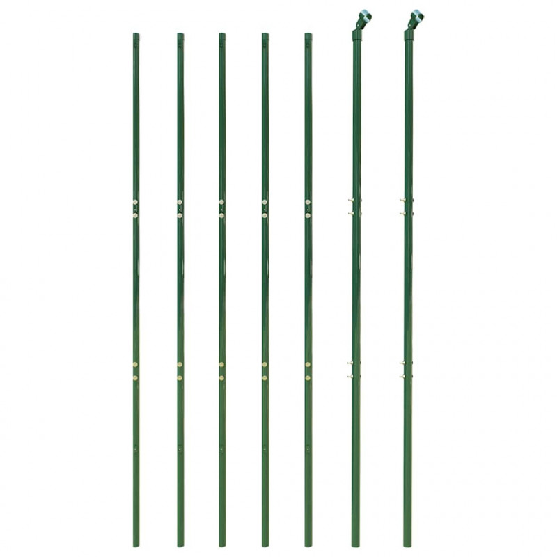 Ogrodzenie z siatki, zielone, 2,2x10 m