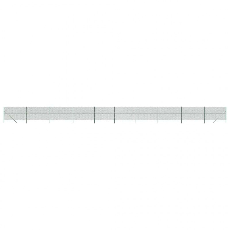 Ogrodzenie z siatki, zielone, 1,4x25 m