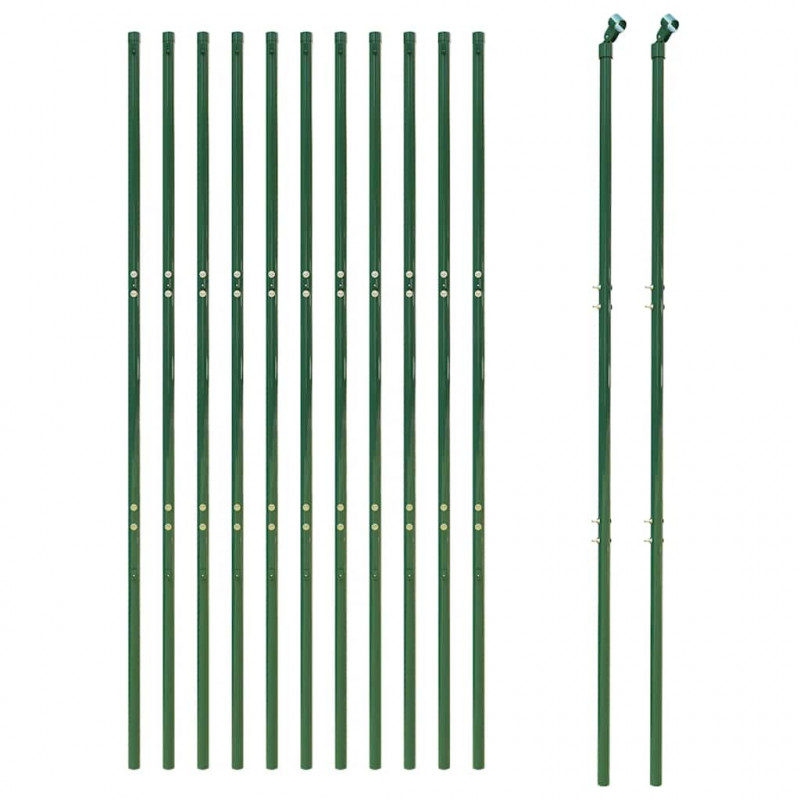 Ogrodzenie z siatki, zielone, 1,6x25 m