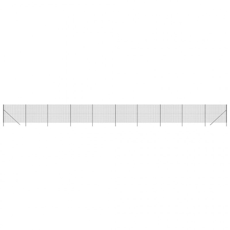 Ogrodzenie z siatki drucianej, antracytowe, 1,6x25 m
