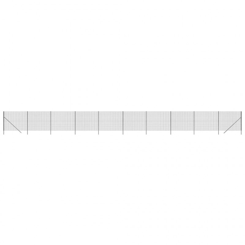 Ogrodzenie z siatki drucianej, antracytowe, 2x25 m