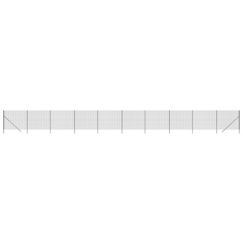 Ogrodzenie z siatki drucianej, antracytowe, 2,2x25 m
