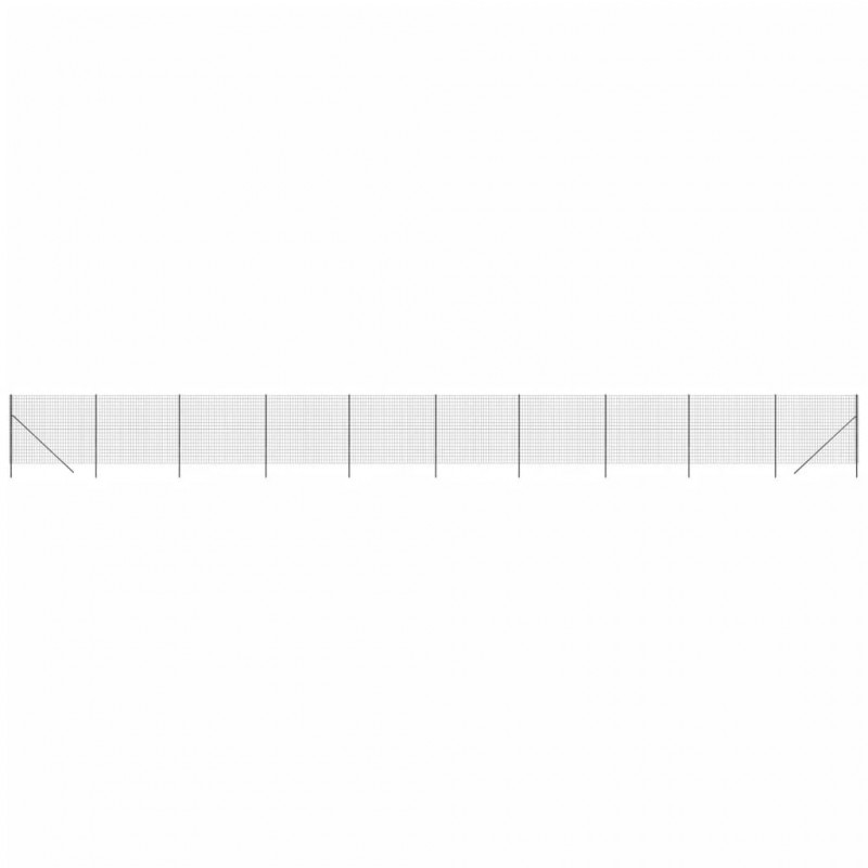 Ogrodzenie z siatki drucianej, antracytowe, 1,4x25 m