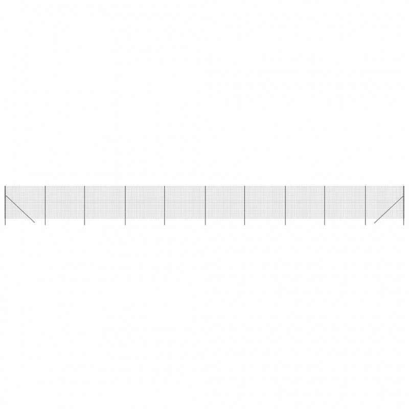 Ogrodzenie z siatki drucianej, antracytowe, 1,6x25 m