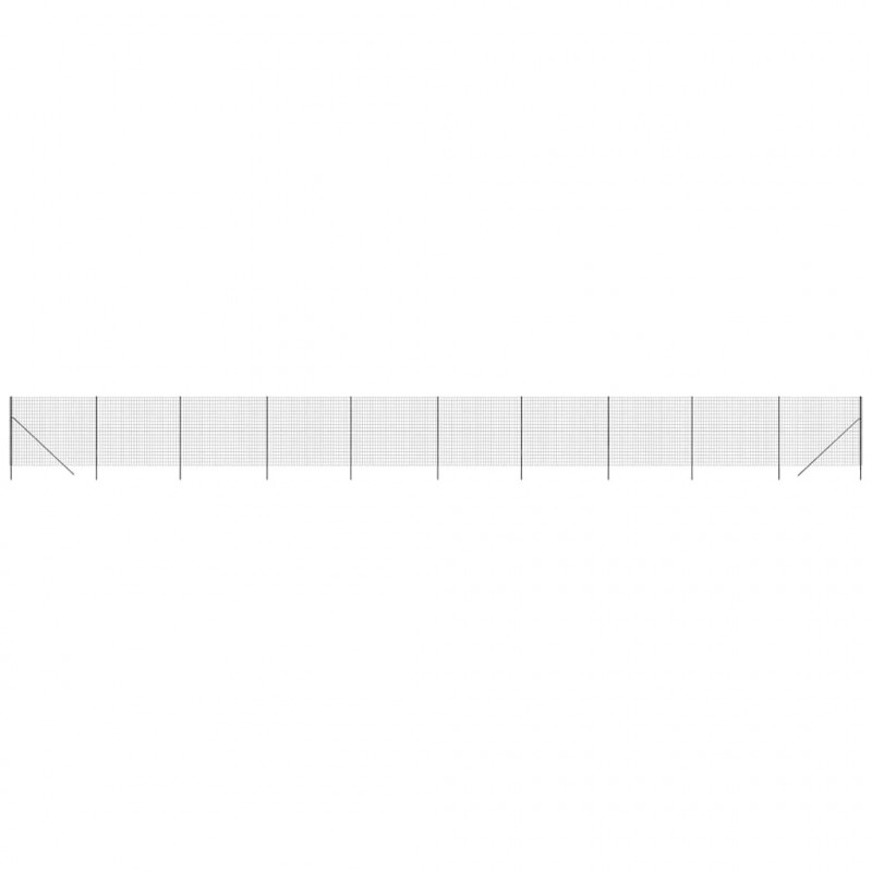 Ogrodzenie z siatki drucianej, antracytowe, 2,2x25 m