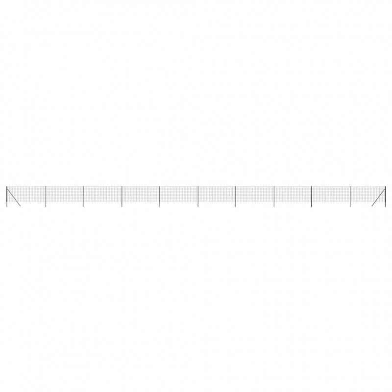 Ogrodzenie z siatki drucianej, antracytowe, 1x25 m