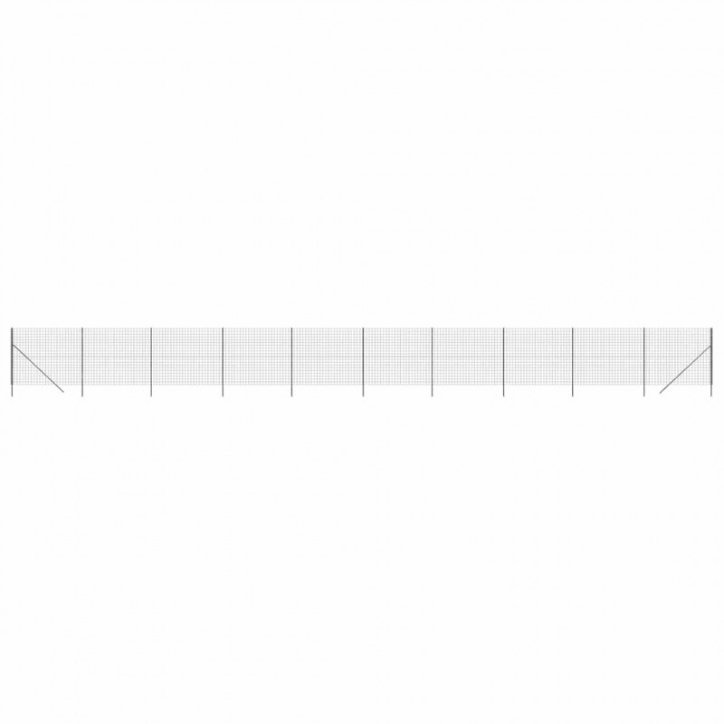 Ogrodzenie z siatki drucianej, antracytowe, 2x25 m