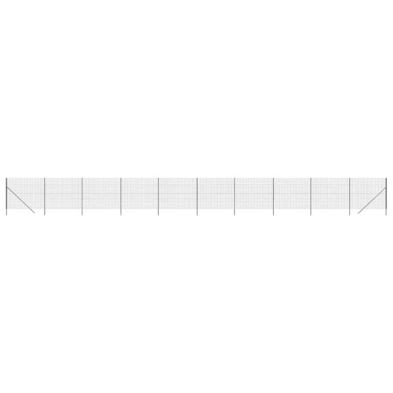 Ogrodzenie z siatki drucianej, antracytowe, 2,2x25 m