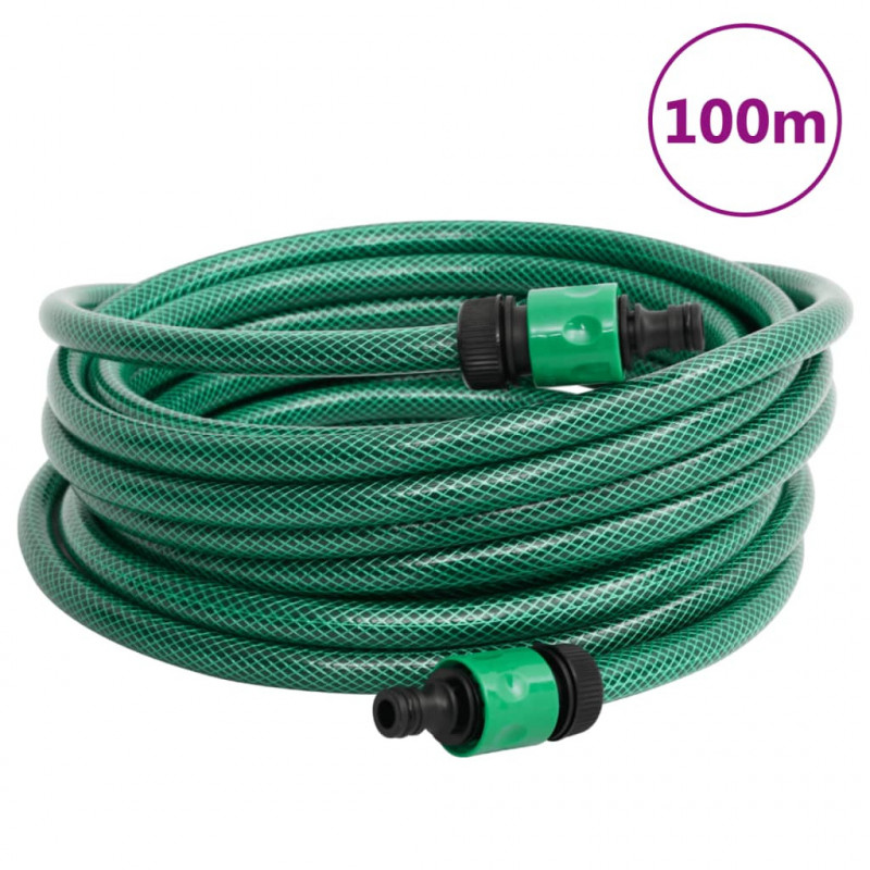 Wąż do basenu, zielony, 100 m, PVC