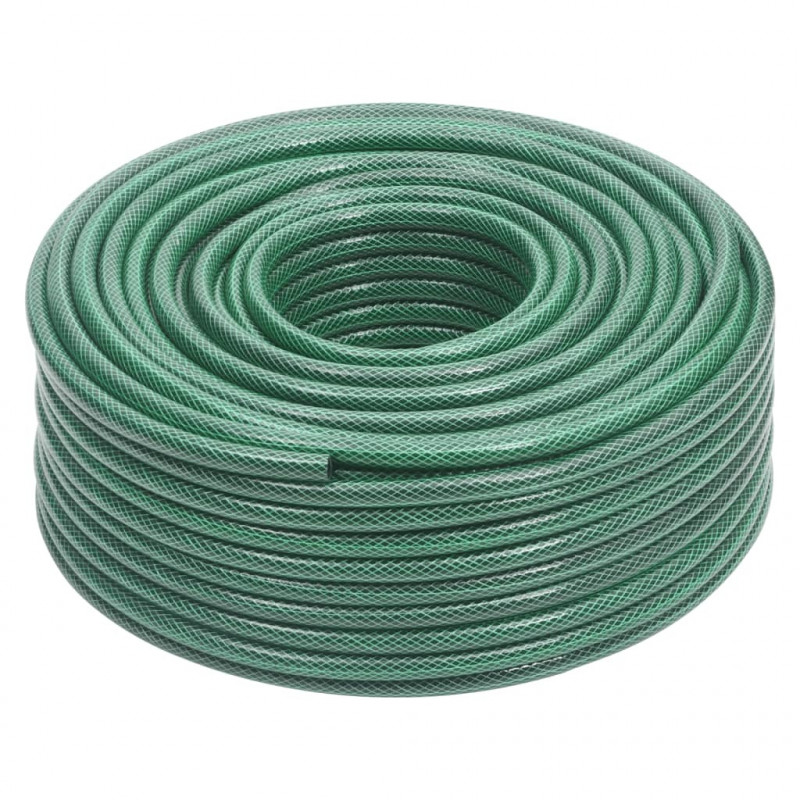 Wąż ogrodowy z zestawem złączek, zielony, 0,5", 100 m, PVC
