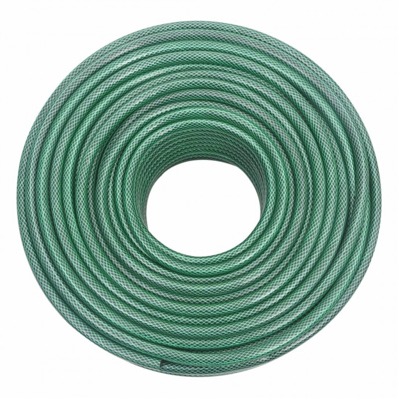 Wąż ogrodowy z zestawem złączek, zielony, 0,5", 100 m, PVC