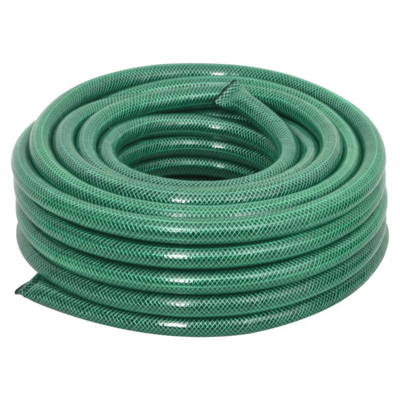 Wąż ogrodowy z zestawem złączek, zielony, 0,9", 100 m, PVC