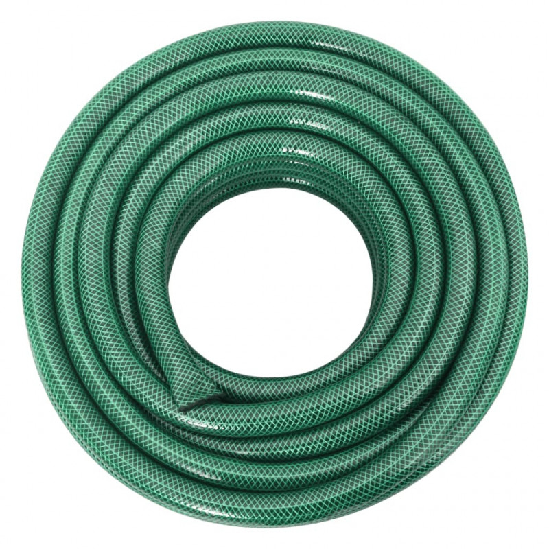 Wąż ogrodowy z zestawem złączek, zielony, 0,9", 100 m, PVC