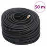 Hybrydowy wąż pneumatyczny, czarny, 0,6", 50 m, guma i PVC