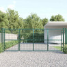 Siatkowa bramka ogrodowa zielona 350x125 cm ocynkowana stal