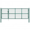 Siatkowa bramka ogrodowa zielona 350x125 cm ocynkowana stal
