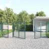 Siatkowa bramka ogrodowa zielona 400x125 cm ocynkowana stal