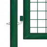 Siatkowa bramka ogrodowa zielona 400x125 cm ocynkowana stal