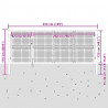 Brama ogrodowa siatkowa antracytowa 350x125 cm ocynkowana stal