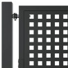Brama ogrodowa antracytowa 100x75 cm stalowa