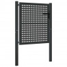 Brama ogrodowa antracytowa 100x100 cm stalowa
