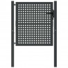 Brama ogrodowa antracytowa 100x100 cm stalowa